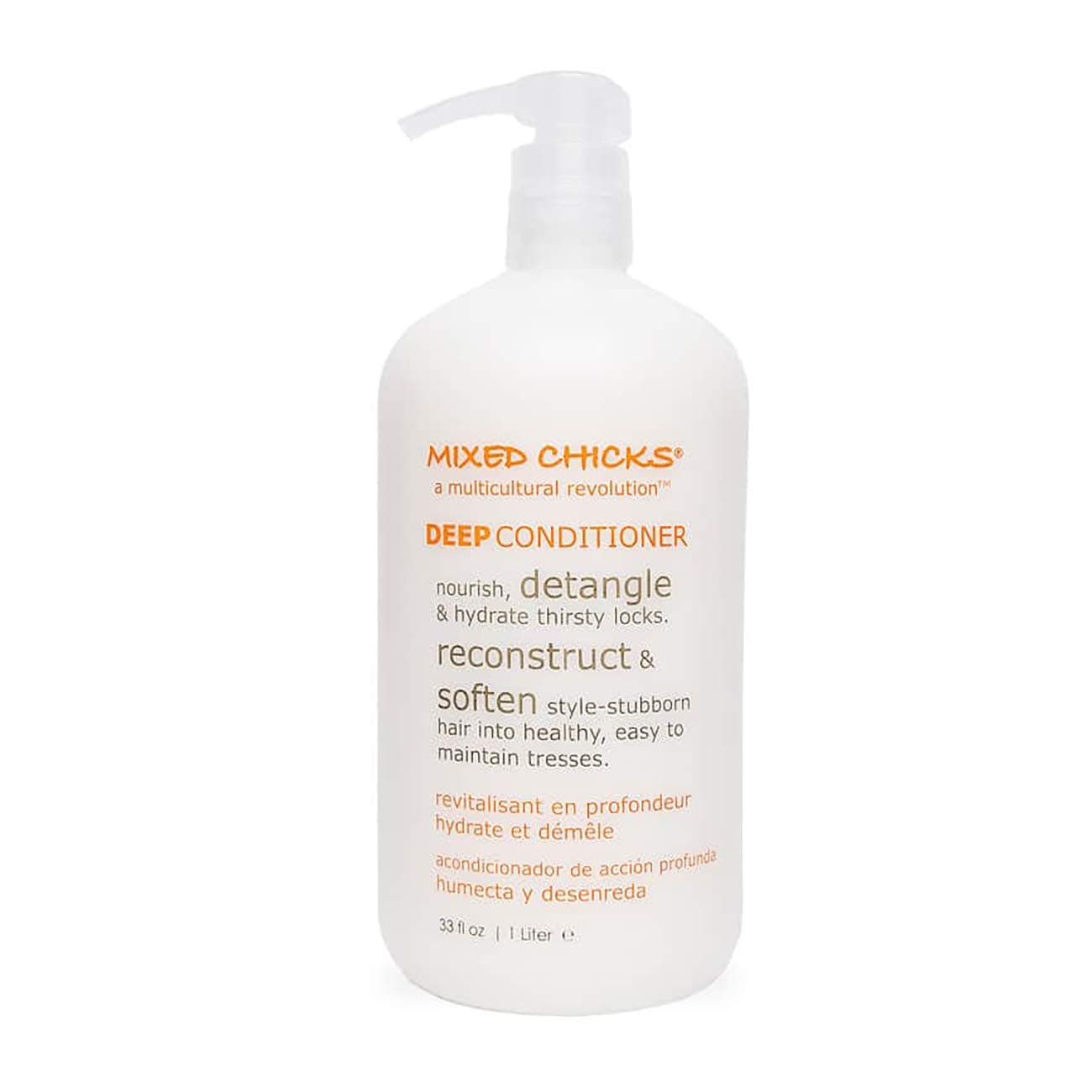 - Mixed Chicks Detangling Deep Conditioner - Softens, Moisturizes & Detangles Straight or Curly Hair, 33 fl.oz