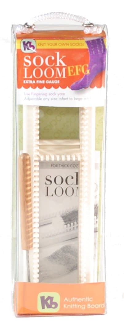 Authentic Knitting Board Board Sock Loom Extra Fine Gauge, 11" X 3" X 2"