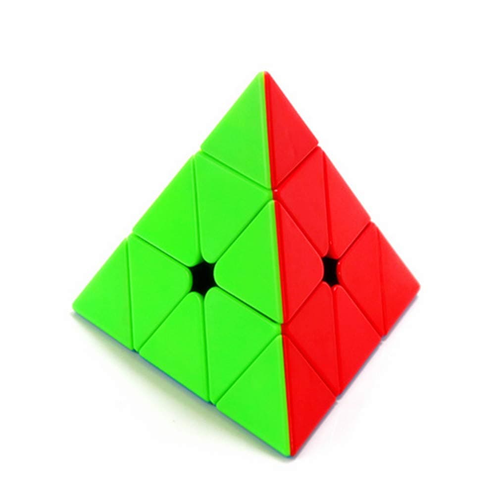 CuberSpeed Moyu Pyramid stickerless Speed Cube Cubing Classroom Triangle Speed Cube Meilong Pyramid Puzzle