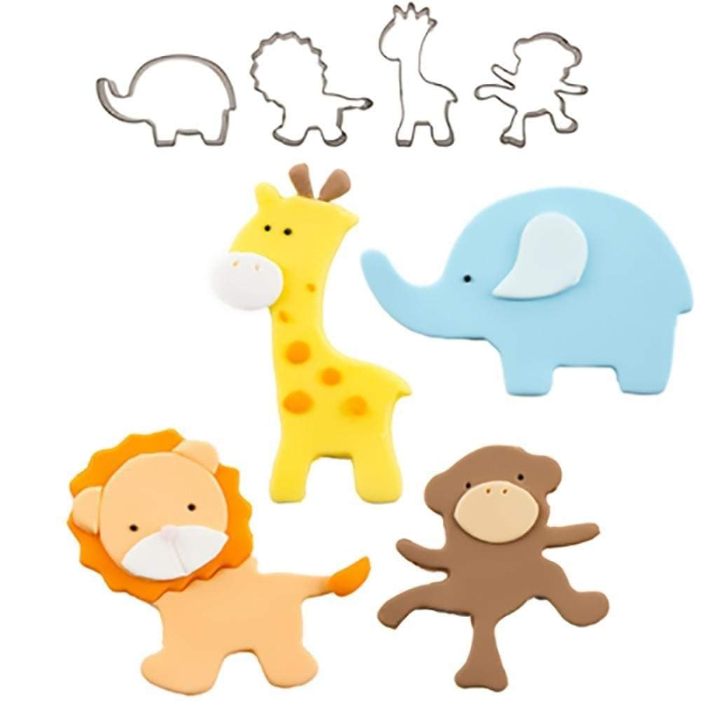 CUTIE CUPCAKE JUNGLE SET/4