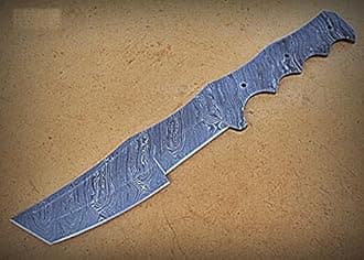 BB-3507 Handmade Damascus Steel 15 Inches Full Tang Dagger Blank Blade