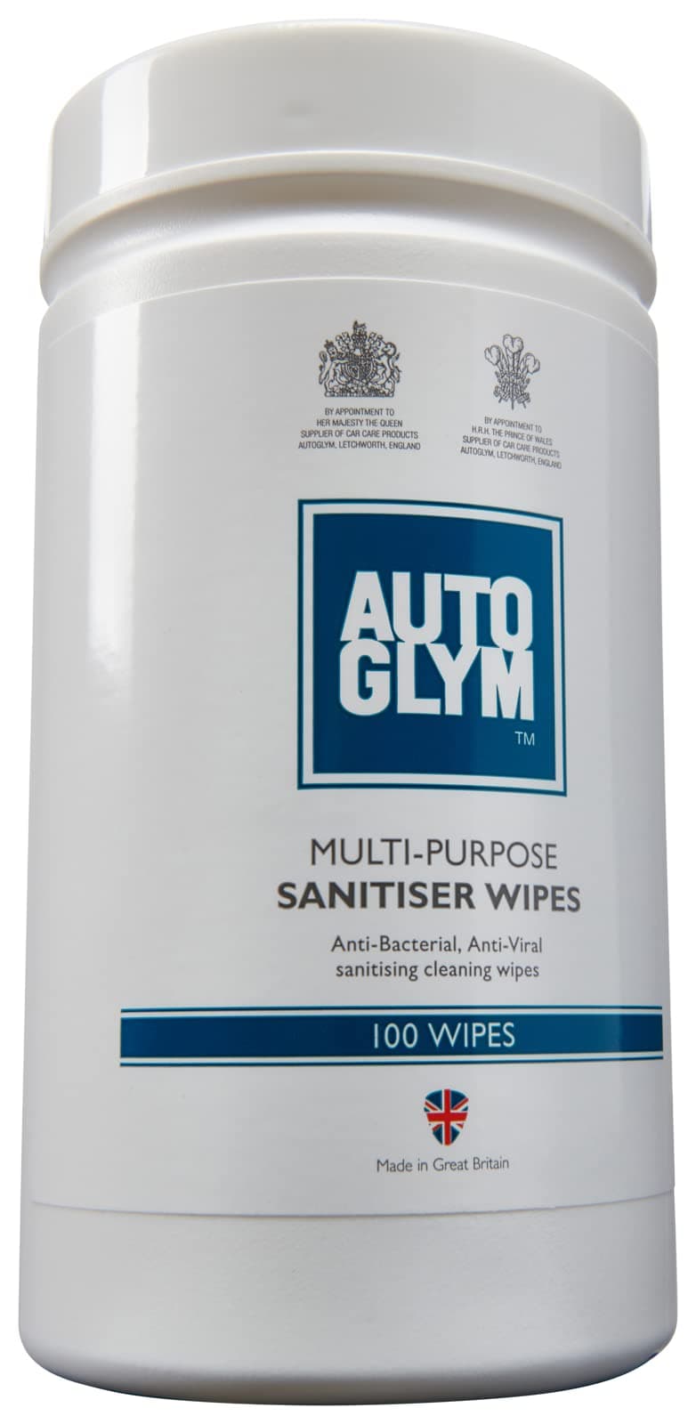 Autoglym MSWIP100 Multi-Surface Sanitiser Wipes