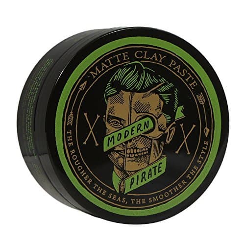 MODERN PIRATE Medium Hold Matte Clay Paste Hair Pomade 3.2 oz by MODERN PIRATE