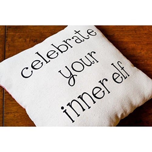 16x16" Canvas Elf Christmas Throw Pillow