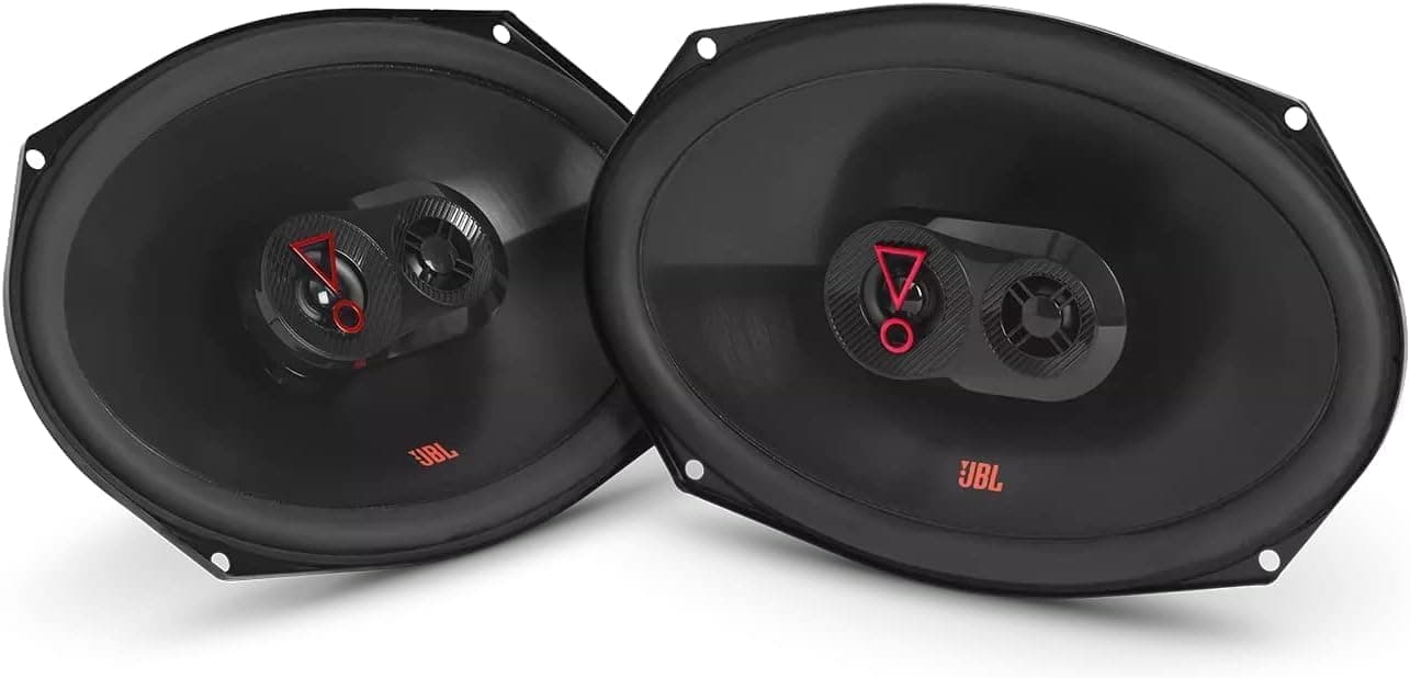 Stage3 9637 3-way car speaker set by Harman Kardon - 375 watt car speakers - oval JBL box large 6" x 9" (152 mm x 230 mm), black