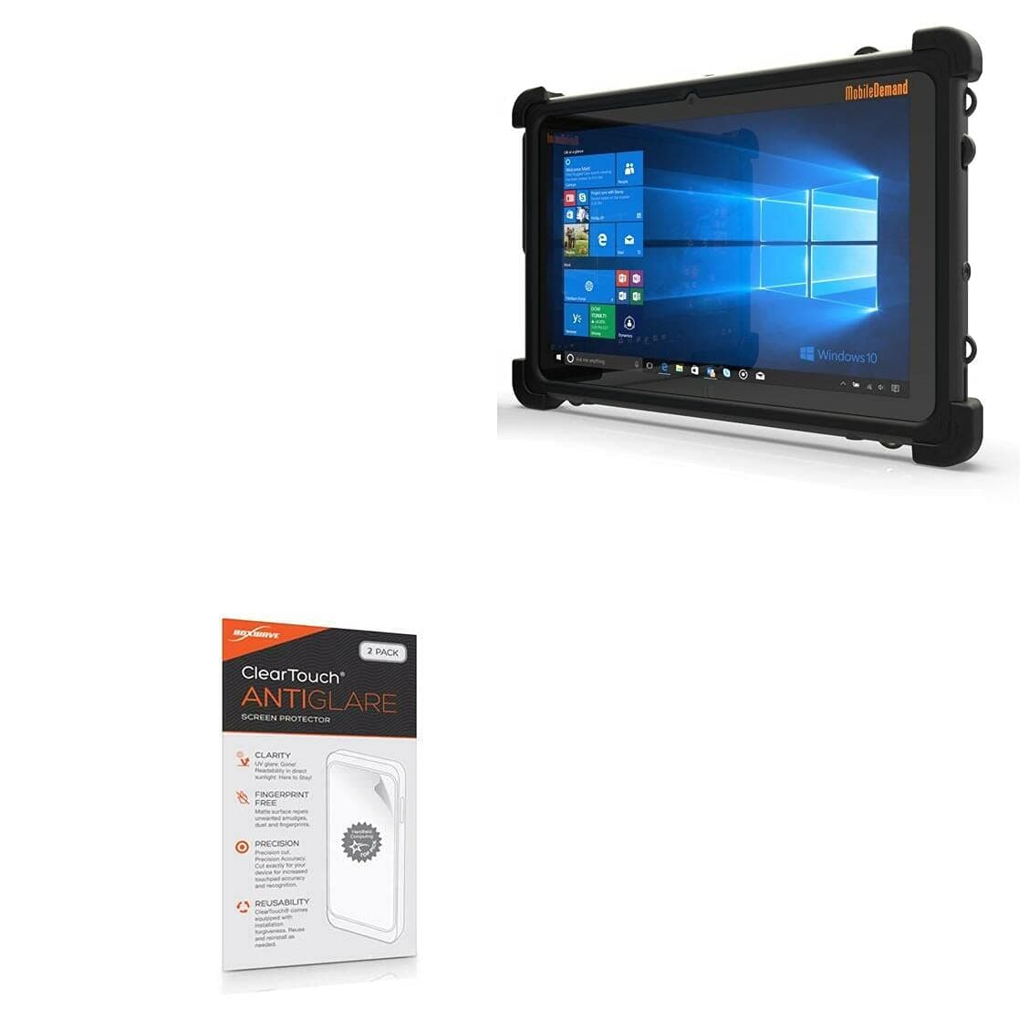 BoxWave Screen Protector Compatible with MobileDemand xTablet Flex 10B - ClearTouch Anti-Glare (2-Pack), Anti-Fingerprint Matte Film Skin