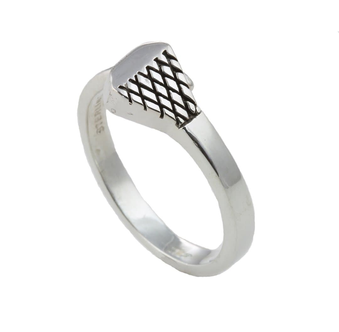 Sterling Silver Horse Shoe Nail Ring(©)