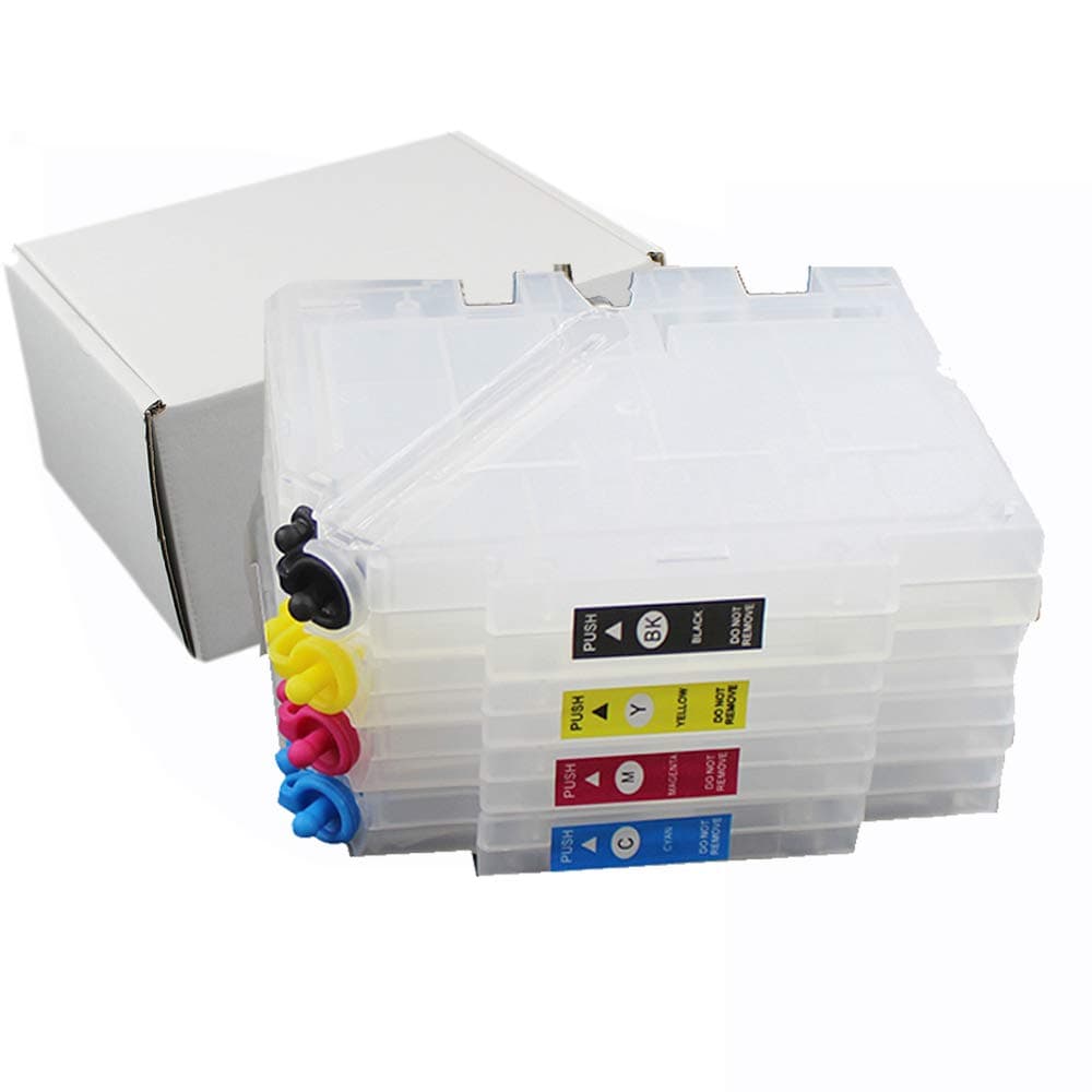 UPink 4 x Empty Refillable Ink Cartridges with Single Chip Compatible with Virtuoso Sawgrass SG500 SG1000 Printers