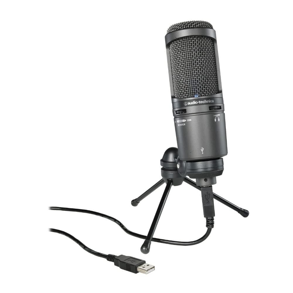 AT2020 USB Plus Cardioid Condenser USB Microphone (Black)