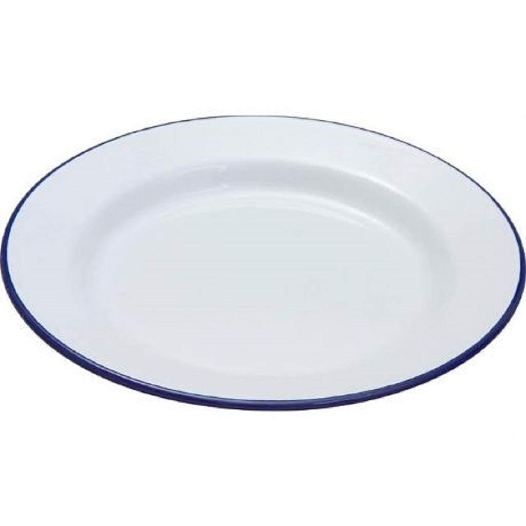 10.5" Enamel Dinner Plate White