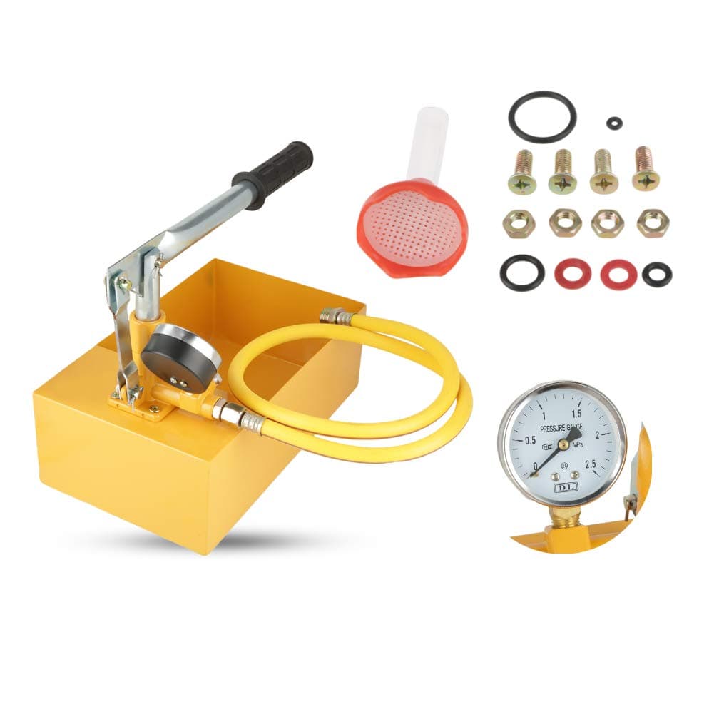 Test Pump, Water Pressure Test Pump, Water Pipe Line Installation Heating System Water Leakage Pressure Tester Pump, Manual Push Testing Hand Tool