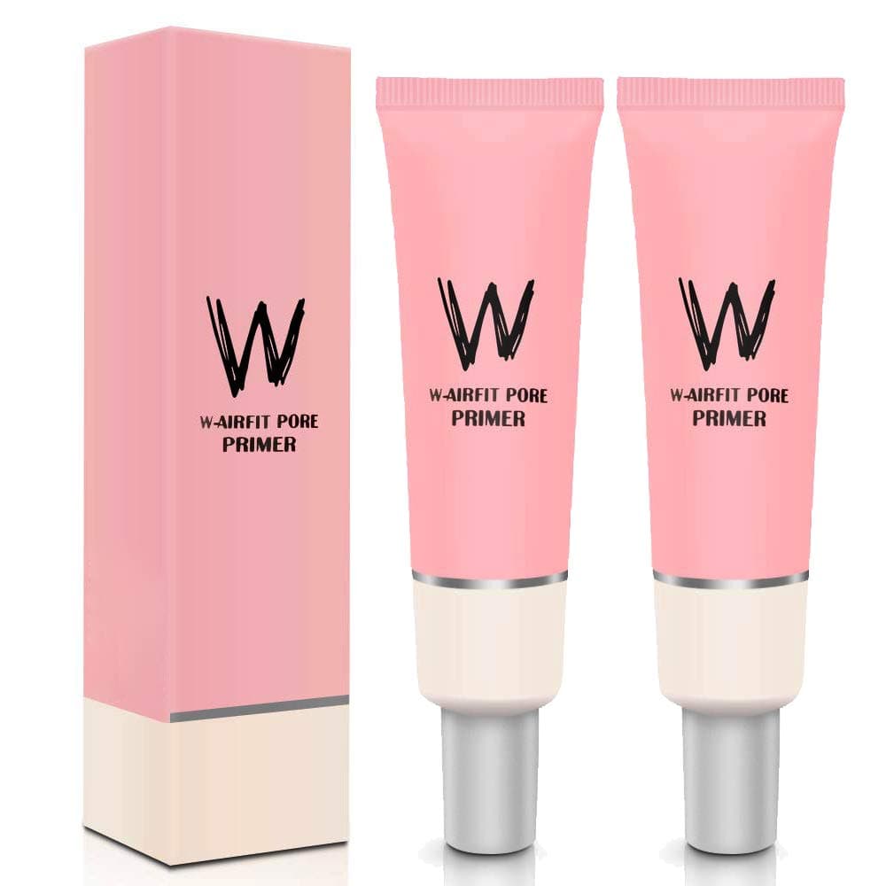 2 Pack Face Makeup Primer, Pore Primer, Face Makeup Base Pink Isolation Cream Invisible Pore, Cover Acne Marks, Smooth Skin, Oil Control Moisturizing Essence Concealer Foundation