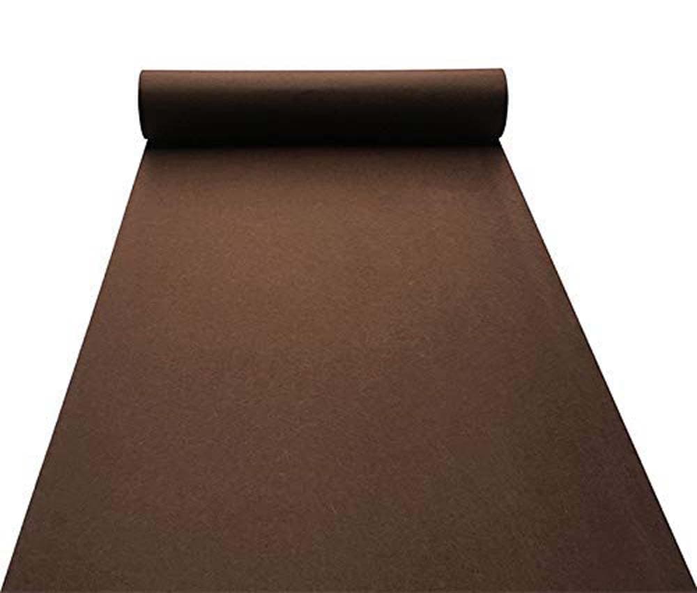 Flooring Store Red Carpet Nylon Wool Mat for Floor Hall, Marriage Ceremony, Functions, Religious Events or Programme 5x7 Feet Brown Color