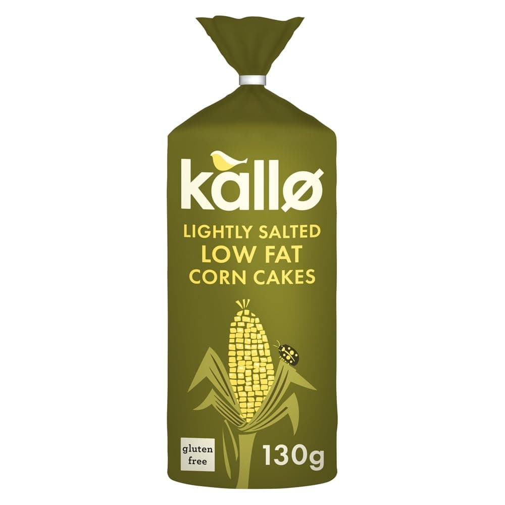 KALLO Organic Corn Cakes, 130 GR