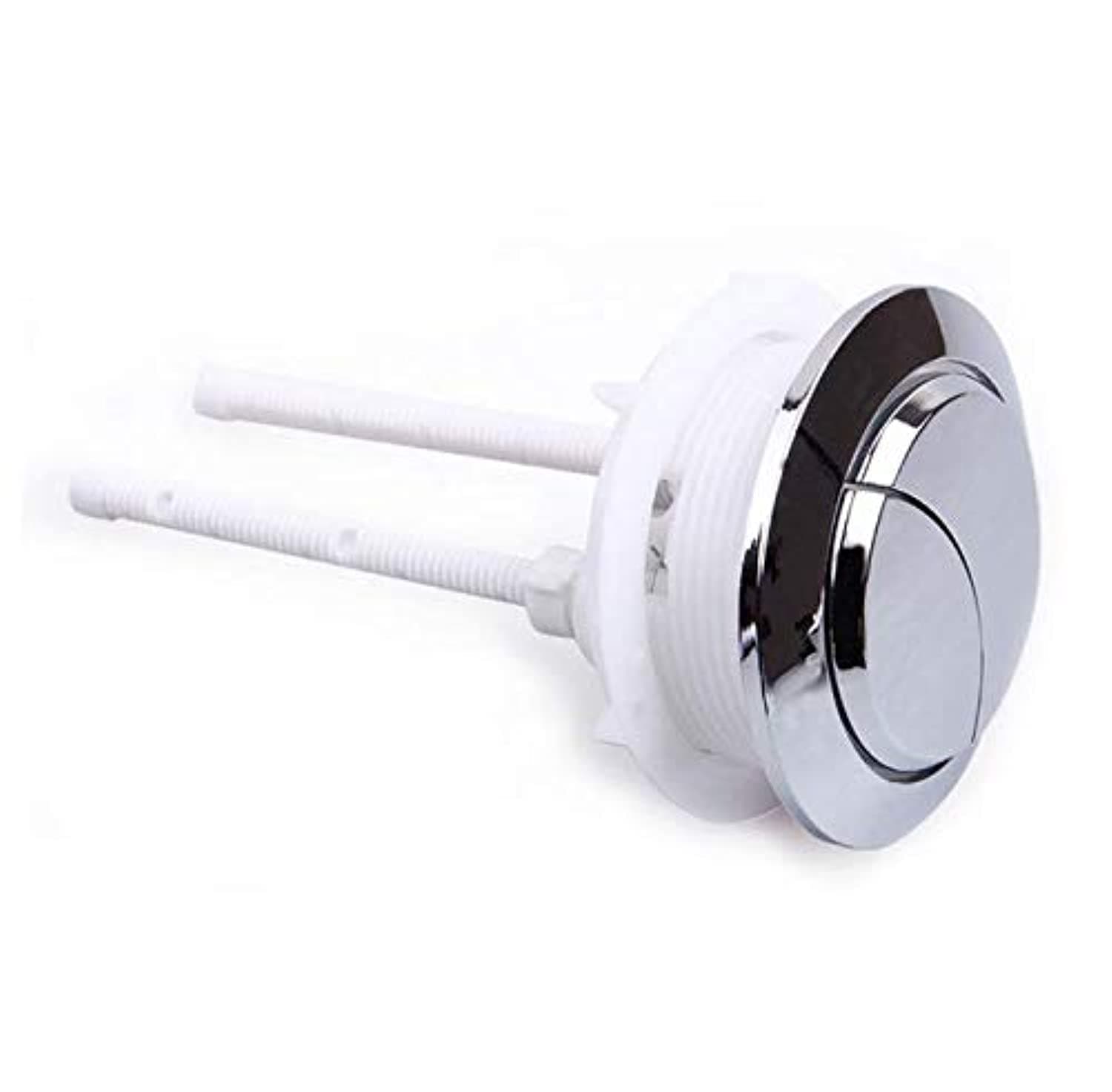 Thread 38mm Toilet Dual Push Flush Round Head Button Water Valve