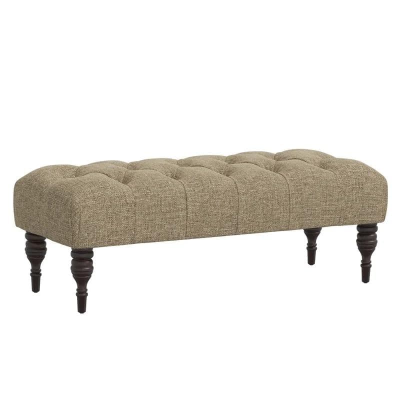 Storage Zeno Ottoman with Hidden Compartment, Rectangular 2 Seater Ottoman, Living Room Furniture, Storage Ottomans for Office, Bedroom, Living Room (Ivory) (Natural)