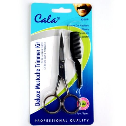 Elixir Beauty Cala Deluxe Mustache Trimmer Kit Scissors & Comb Trimming Kit