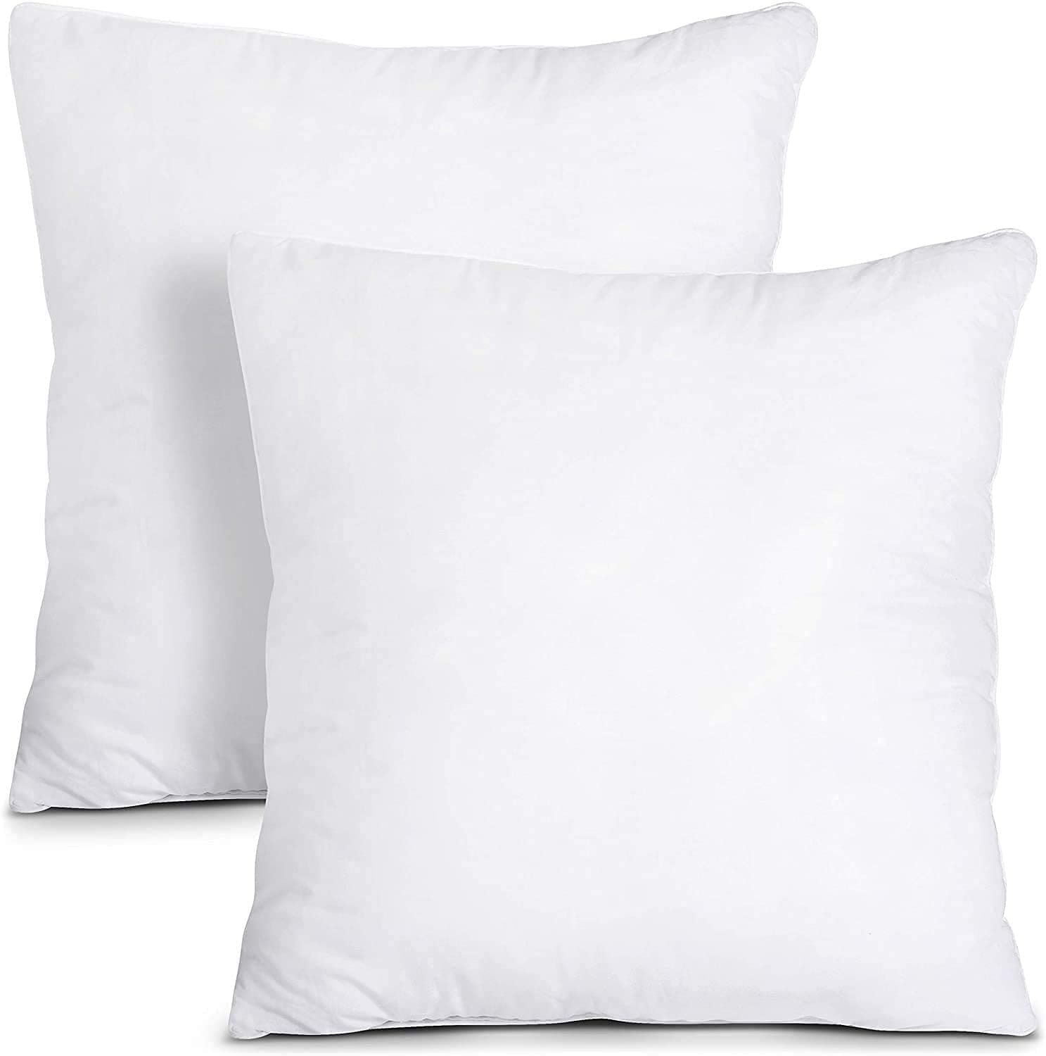 Home Liwa CAN Decorative Throw Pillow Inserts (Square, Set Of 2, White, Size: 40x40 cm) (45x45 cm)