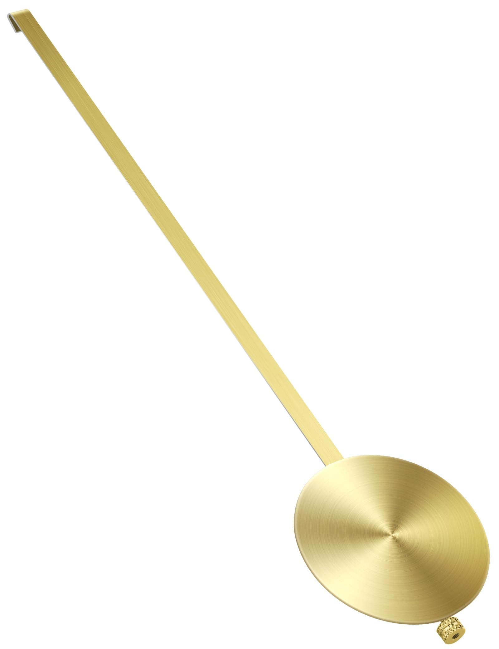 Quartz Wall Clock Pendulum Replacement - Aluminum Traditional Mechanical Retro Clock With High Gloss Pendulum (Gold)