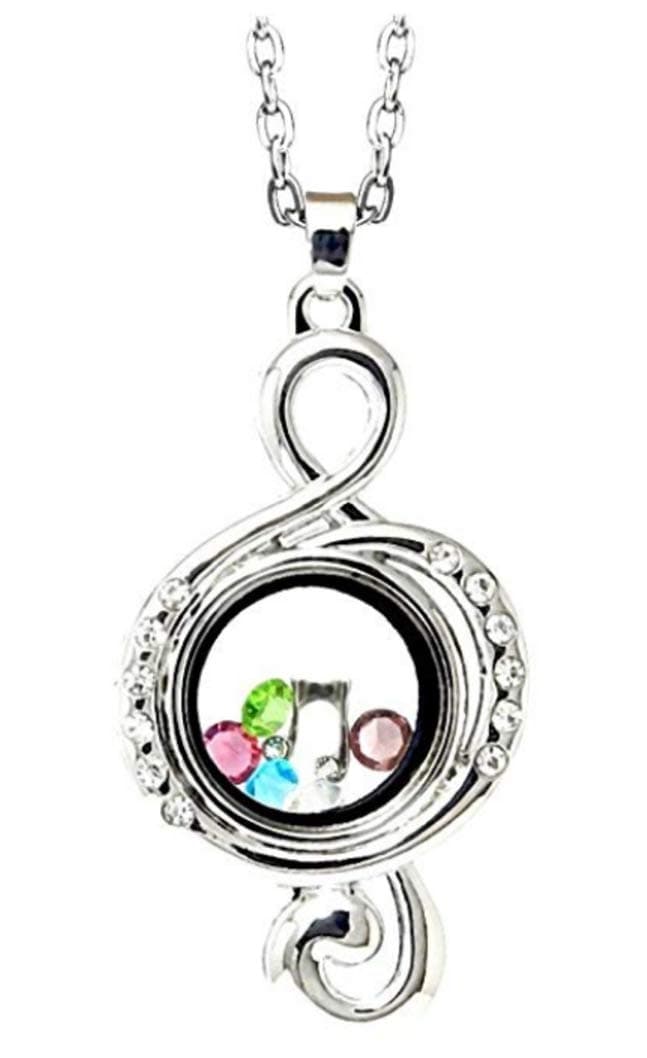 Cherityne Themed Floating Charm Locket Necklace