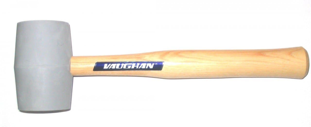 Vaughan 574-32 RM2W Solid Rubber Mallet with 2-1/4-Inch Face Diameter, White