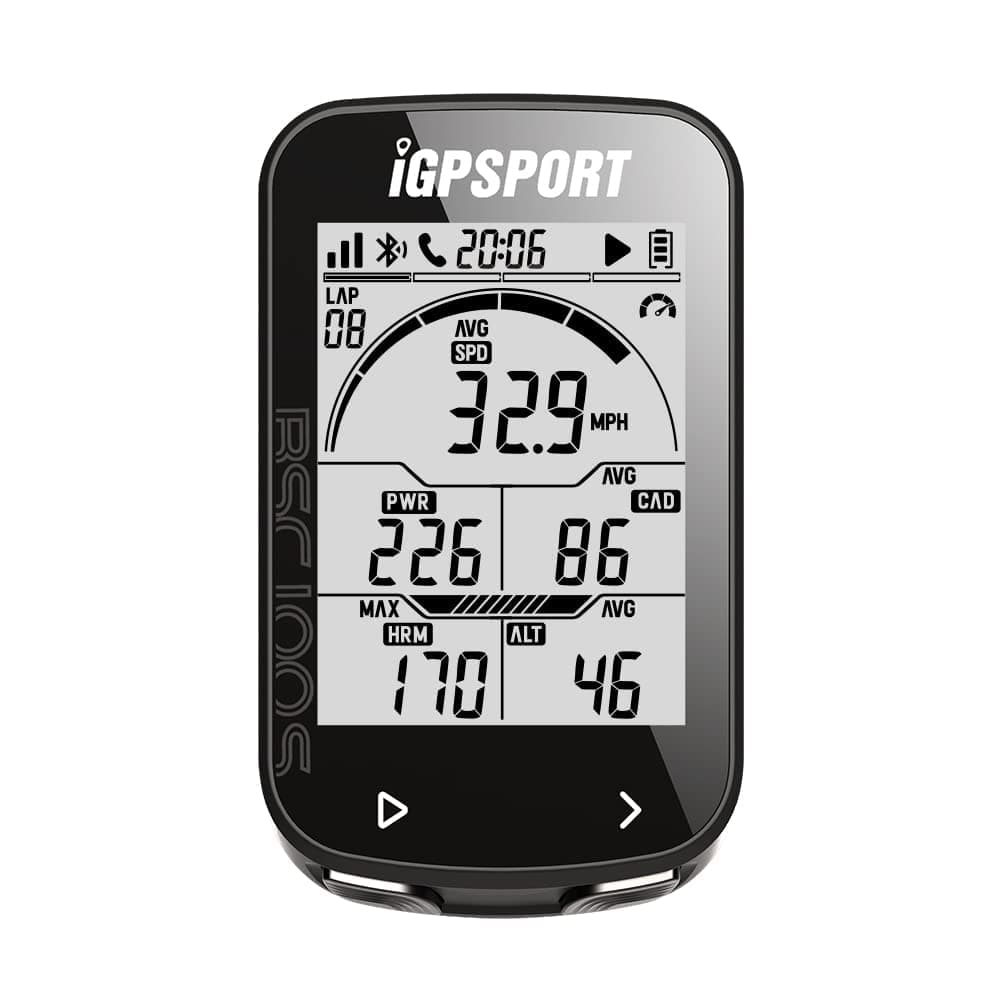 iGPSPORTGPS Bike Computer with ANT+ Function iGS10 Wireless Cycling Computer Support Heart Rate Monitor and Speed Cadence Sensor Connection