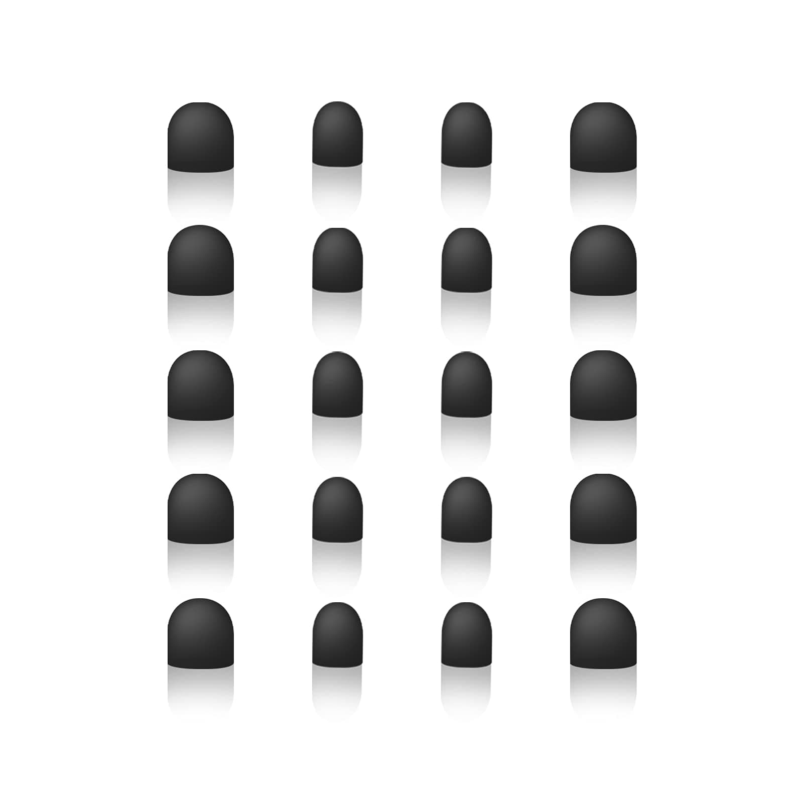 StylusHome Replacement Rubber Tips 20 Pcs for StylusHome 2-in-1 Rubber Tips Universal Stylus Pens Only