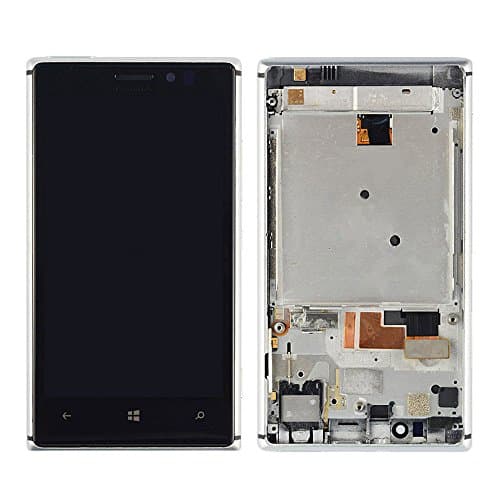 NEW Nokia Lumia 925 LCD Display Touch Screen Digitizer Assembly Silver Frame