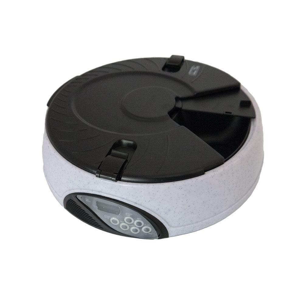 Pisces 6 Meal Auto Pet Feeder - Stone