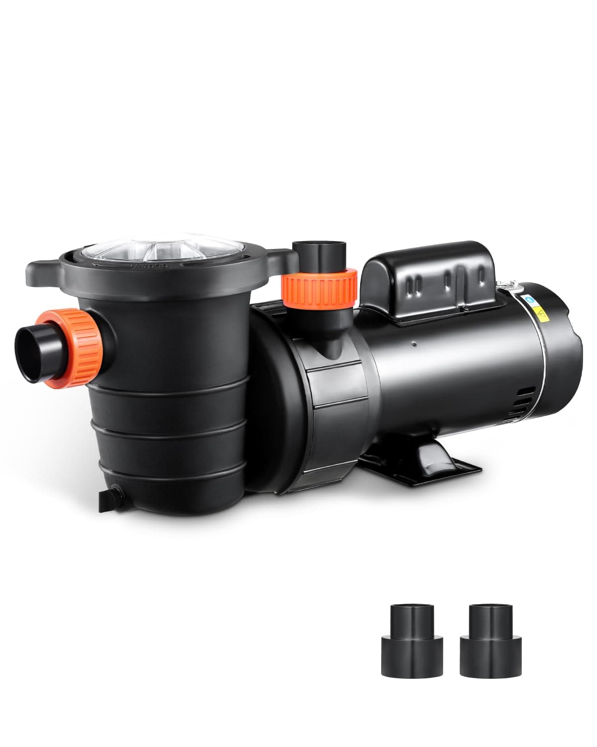 Above Ground Pool Pump, 2HP/0.44HP, Dual Speed Swimming Pool Pump, High 118 GPM 56 ft Lift, Low 57 GPM 14 ft Lift, 110V 3450 RPM with Strainer Basket, 122°F Max Water Temp, for Hot Tubs Spas