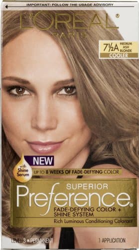 L’Oreal Paris 7.5A Medium Ash Blonde Kit(4 Packs)