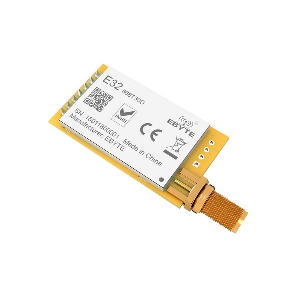 Ebyte Smart Module 868HMz Radio Wireless Transceiver RF Communication Module LoRa 8000m 30dBm Long Range UART(TTL) RF Module SX1276 DIY Module for IoT Smart Home Smart Agriculture...