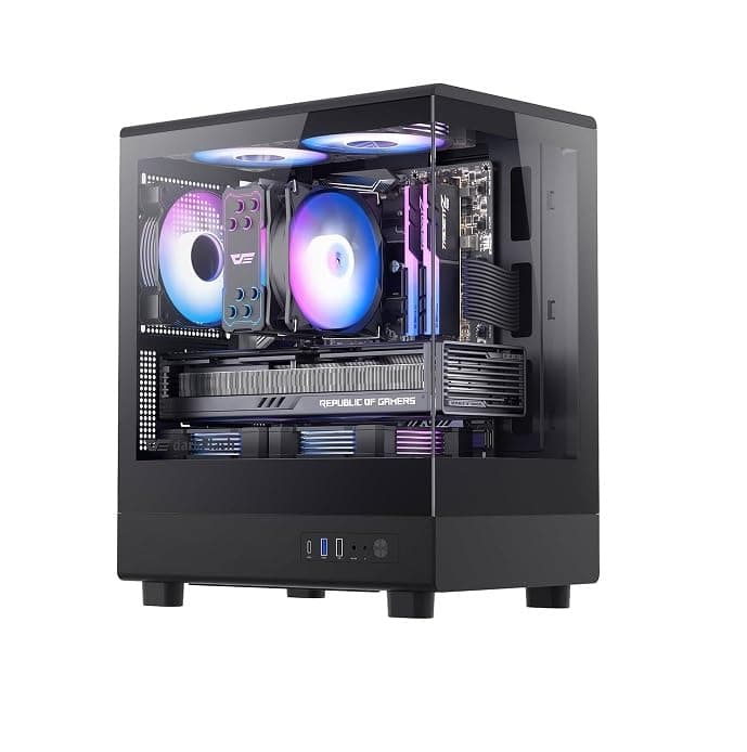MICRO VIEW GAMING DESKTOP & WORKSTATION PC | CORE I7 PROCESSOR | 16GB RAM | GPU (OPTIONS) | 1TB NVME/SATA SSD | WINDOWS 10 | WIFI BT READY (CORE I7 + RTX 3050 8GB GRAPHICS)