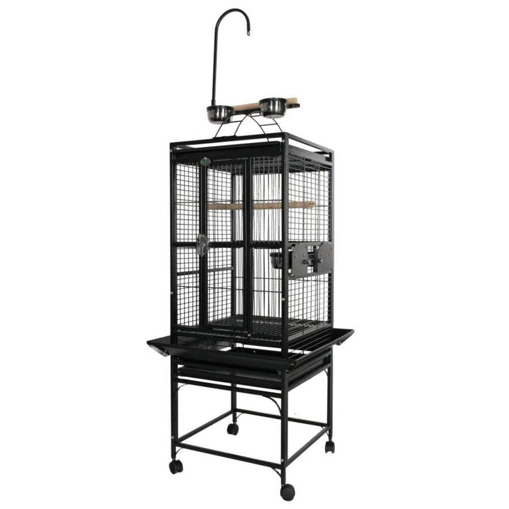 A&E Cage Co. Play Top Cage with 5/8" Bar Spacing, 24"x22", Black
