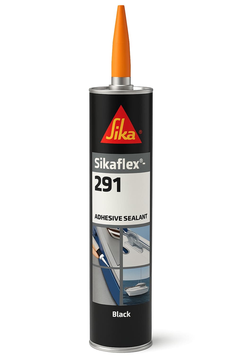 Sika 291243 Sikaflex 291 Marine Grade 1 Component Polyurethane Elastomeric Sealant, 10.3 oz Capacity, Black