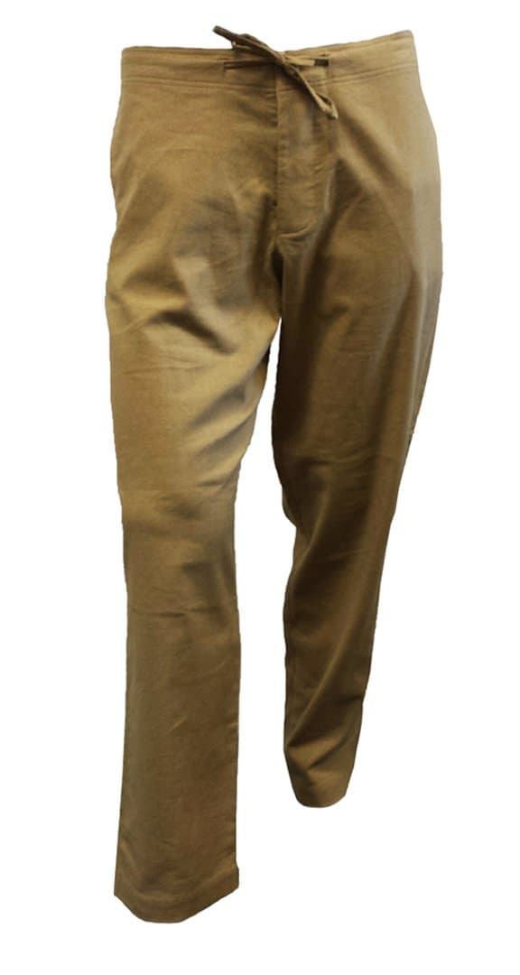 Cafe 6 Men's Linen/Cotton Drawstring Pants