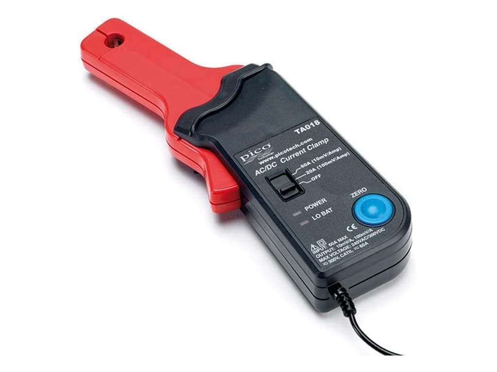 20 A / 60 A DC (low amps) current clamp