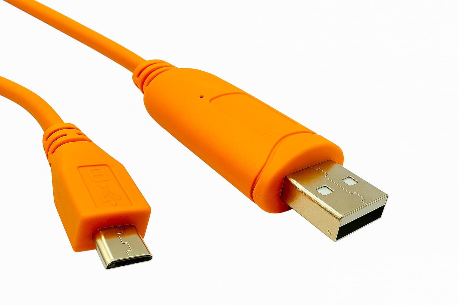 Console Cable for Aruba | FTDI 3.3V TTL | USB Type A to USB Micro-B 6 ft (1.8 Meters) | HPE JY728A | AP-CBL-SERU | Wireless Access Point | Orange Long Serial Cable