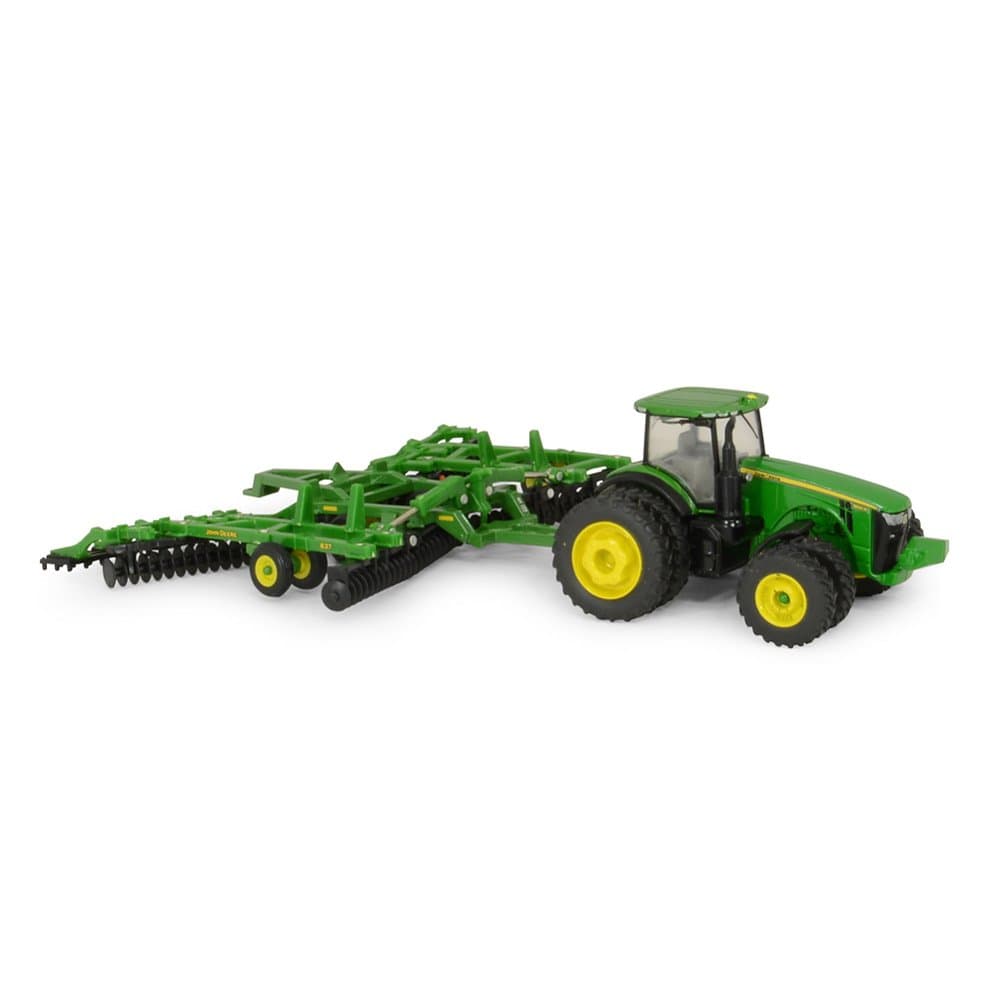 John Deere 8320R Tractor and Model 637 Disk Set, 1:64 Scale