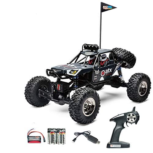Heycargo 1:12 Scale RC Vehicle 35KM/H+ High Speed Off-Road Remote Control car 2.4Ghz Racing Monster Rock Climber with LED Light Include 3pcs AA Batteries for Remote