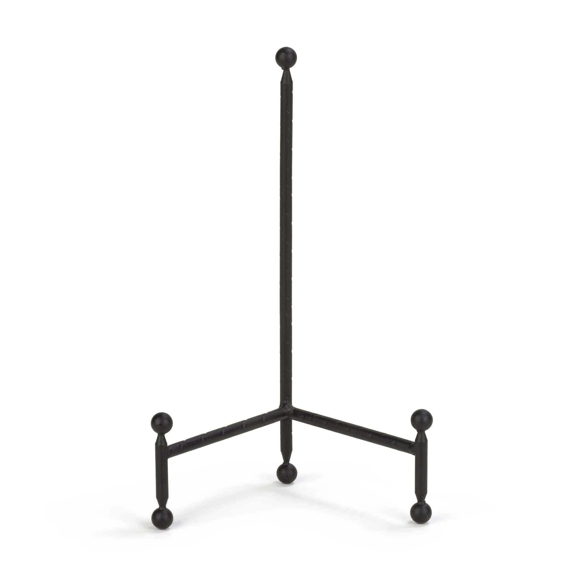 Modern Tripod Easel Display, Black Finish - Lightweight & Durable Design - Perfect for Displaying Decorative Pictures, Artwork, Plates, Tiles, & More (12 Inch)