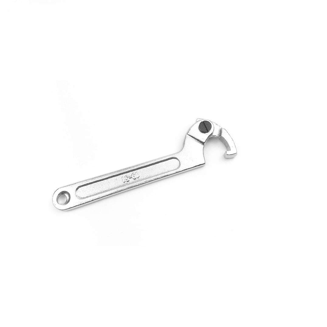Xgunion C Spanner Tool Adjustable Hook Wrench 19-51mm / 3/4-2" (Spuare Nose)