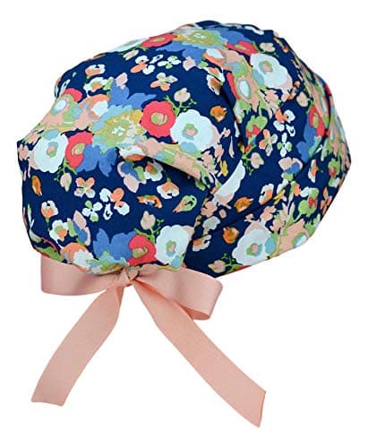 Womens Surgical Scrub Hat Adjustable Small to Medium (Daydream)