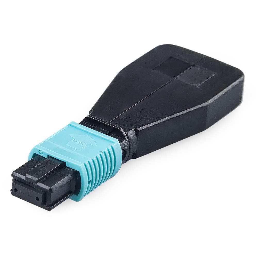 MPO Fiber Optic Loopback Adapter, 12-Core MPO connector Multimode OM3 50/125um Test Plug for QSFP+ Transceiver Testing Applications or network restorations