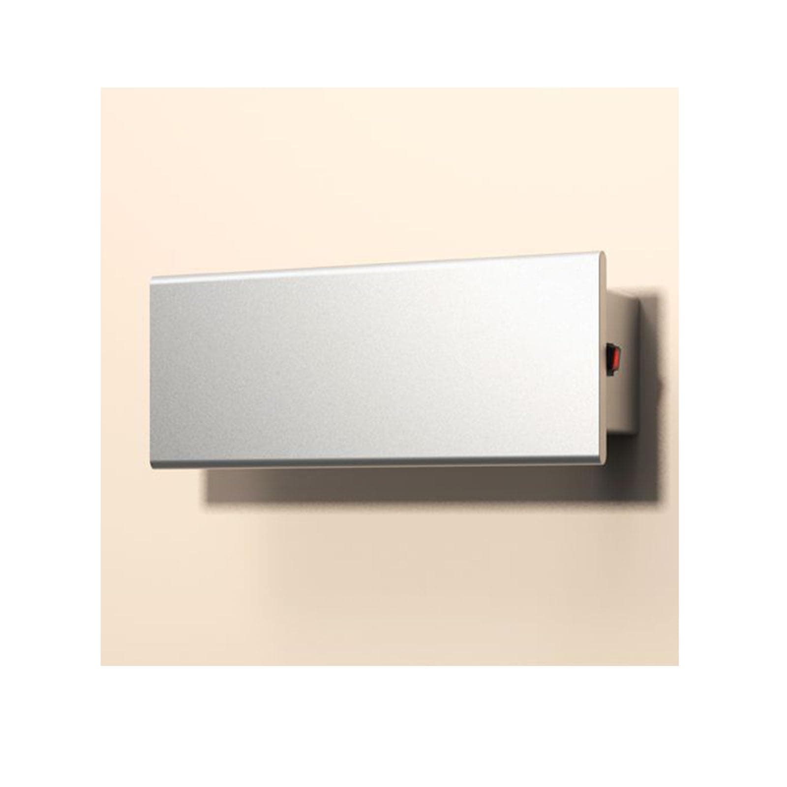 Wide Panel Wall Mounted Towel Warmers Small,Heated Drying Rack Towel Dryer for Bathroom,Hard Wired Aluminum Heated Towel Rack,Silver,Hard wired right