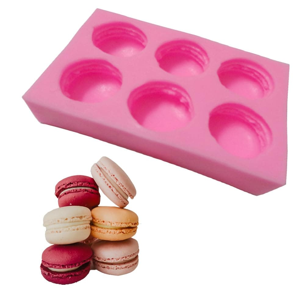 Macaron Mold 3D Macaron Silicone Mold Muffin Soap Molds for Macaroons Baking Mold Fondant Chocolate Candy Molds Cake Cupcake Decorating Bath Bomb
