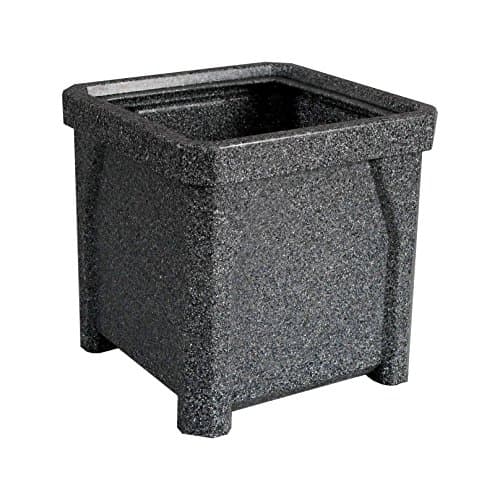 Kolorcans 24 Inch Square Planter | Dark Granite