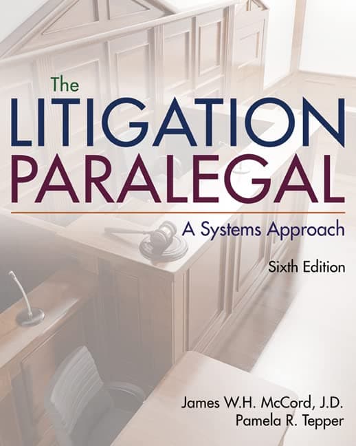 The Litigation Paralegal: A Systems Approach Paperback – 1 Jan. 2016