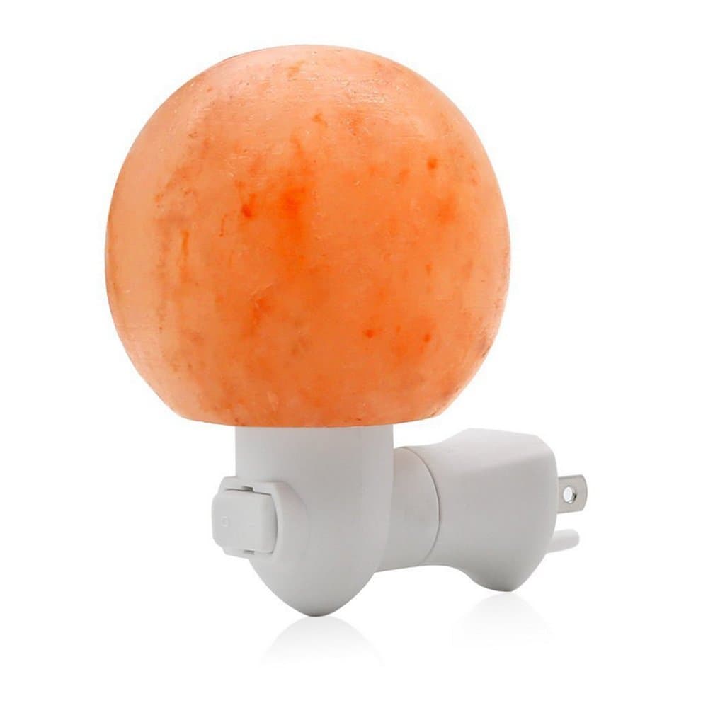 LgoodL Himalayan Crystal Salt Lamp,Sensor Led Night Light, 7 Colors Changing Plug-in LED Dream Bed Lamp, Variety of Shapes Anion Wall Lamp(Ball)