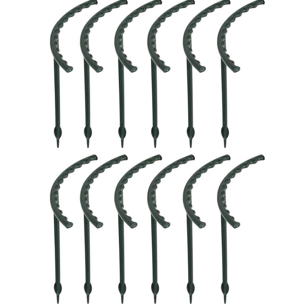 12Pcs Plastic Plant Support Stakes Lodging-Resistant Flower Supports DIY Garden Pot Climbing Trellis